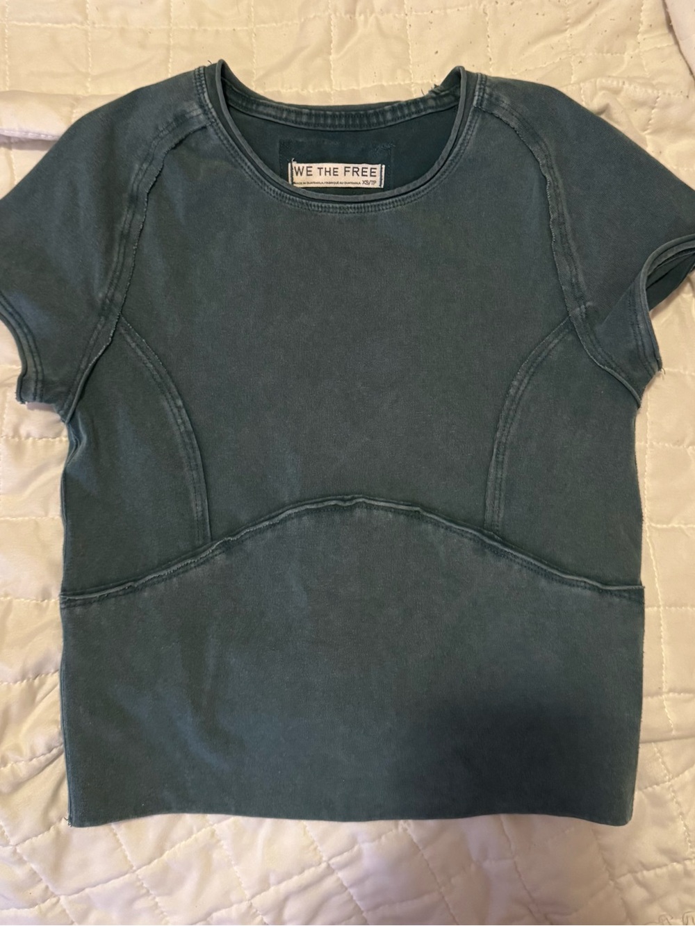 We The Free Short Sleeve Top in Dark Green